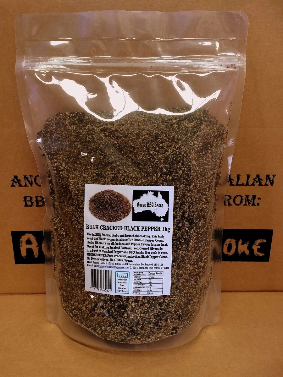 1kg Kampot Pepper Black Fresh Cracked Pepper Cambodian Kampot Peppercorns